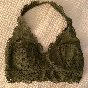 Arm green halter bralette from Aerie!